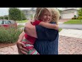 Super excited granddaughter sees grandma after 2 years of separation