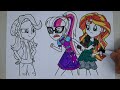 Coloring Pages EQUESTRIA GIRLS - New Friend/How to draw My Little Pony Easy Drawing Tutorial/MLP🦄art