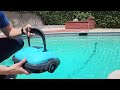 Wybot Pool Vacuum - auto vacuuming the pool