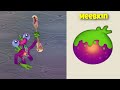 All Monsters Eggs - Common And Wublin Eggs And Wubbox In Alphabetical Order ~ My Singing Monster