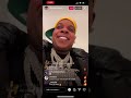 Finesse2tymes on ig live before he step out