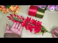 DIY| cara membuat buket bunga dari pita satin | flower Bouquet #satinribbonflowers