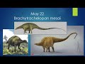 Age of Dinosaurs Calendar: May