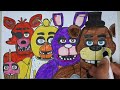 Five Nights at Freddy's New Coloring Pages|How to Color All BOSSES from FNAF the Movie\Coloring\draw