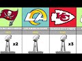 NFL All Super Bowl Winners (1967 - 2024) - NFL Comparison