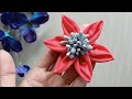 Amazing Fabric Art 🌼 Easy DIY Cloth Fabric Flower🌼Fabric flower kaise banaye🌸Fabric flower tutorial🌸