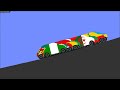 Country Cars Infected - Algodoo Car Race
