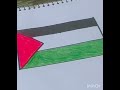 How to draw Palestine flag 🇯🇴step by step drawing very easy #drawing #video #