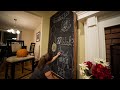 Week 37 Maternity Chalk Art - Pumpkin Time-lapse (chalk-lapse) 4k