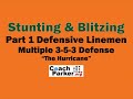 3-5-3 Defense | Defensive Linemen Stunts / Calls in Hurricane Youth Football 3-5-3 Defense | Parker