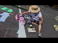 Amazing Street Painting at the Miami Open Final