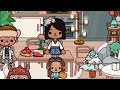 * Free * Family of 3 morning routine 🧸❄️🧦|| * with my voice * || Toca boca holidays