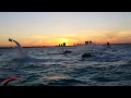 Hoverboard at sunset in Cancun