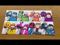 Drawing ROBLOX- Origin of the Rainbow Friends / Rainbow Friends Story