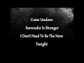 Undone - FFH Lyrics