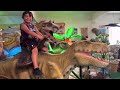 A DINOSAUR WORLD ( AWESOME ADVENTURE  ) T-REX TRICERATOPS TERRA-DACTYL