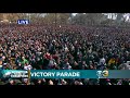 Crowd Sings Eagles Fight Song Together At Championship Ceremony