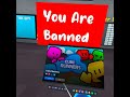 I got banned in cube runners