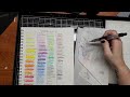 Swatching Cretacolor woodless watercolor pencils