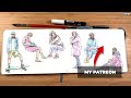 How to sketch PEOPLE quickly & accurately!