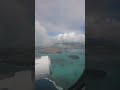 Take off from Mauritius Sir Seewoosagur Ramgoolam Airport Air Mauritius Sept 2018