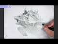 How to draw Imaginary Turtle | Drawing Creature Monster Animal | 空想のモンスターを描く 亀