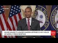 Hakeem Jeffries Asked Point Blank About Rashida Tlaib's Protest Of Prime Minister Benjamin Netanyahu