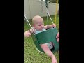 1st time in a swing at 8 months old.