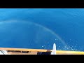 Amazing double rainbow at sea