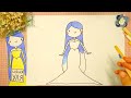 Как рисовать БАРБИ чудесную принцессу | Рисуем платье с градиентом | Няня Уля Рисование для детей
