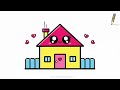 Cute Easy Drawing Cute Houses | 100 Minutes Long Video Sunday Special for Kids