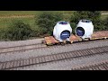 Full Vestas Wind turbine train Ashland Nebraska