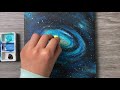 Galaxy Acrylic Painting Tutorial for Beginners | Galaxy Painting Tutorial Easy