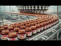 How is Nutella made in a factory? Mass production of chocolate spread using advanced machinery