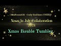 434. Easy Handpainted Tumbler with Xmas Baubles - english - Xmas in July 2024 Collab @miniscenesgb