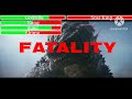 Godzilla, Kong, Mothra and Suko vs Scar King and Shimo with healthbars War Fight GxK: The New Empire