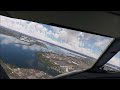 Landing in New York/(A320 NEO)/Cockpit view of LGA Expressway, Visual to 31/MSFS2020.