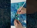 Waterdrop acrylic pour fluidart timelapse step by step painting tutorial