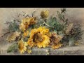 Vintage Sunflower Flower Painting • Vintage Art for TV • 2 hours of Artwork • Romantic Ambience