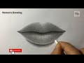 How to draw a realistic lips -step by step for beginners