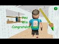 (HARD MODE) Player as Baldi! | Play For Angry Teacher