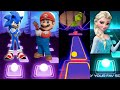 Tiles Hop Sonic vs Frozen vs Super Mario vs Grinch