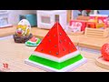 Cocomelon Miniature Cake -  Elsa Making Miniature Watermelon Cakes For Summer