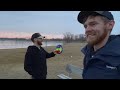 Amateur Disc Golfing with high steaks