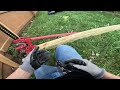 Handyman Struggle Fence Post Removal