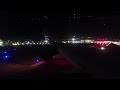 Full Plane Take Off at Night (Wing View)