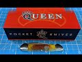 Queen Sawcut Bone Canoe Pocket Knife QN013