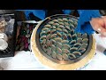 Amazing Ocean inspired resin tray using an Ikea metal tray and papers towel tubes WOW. Video#310