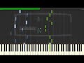 It's Been So Long - |SOLO PIANO TUTORIAL w/LYRICS| - The Living Tombstone -- Synthesia HD