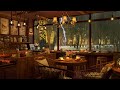 Rainy Jazz Cafe ❄ Jazz Relaxing Music in Coffee Shop Ambience for Work, Study and Relaxation